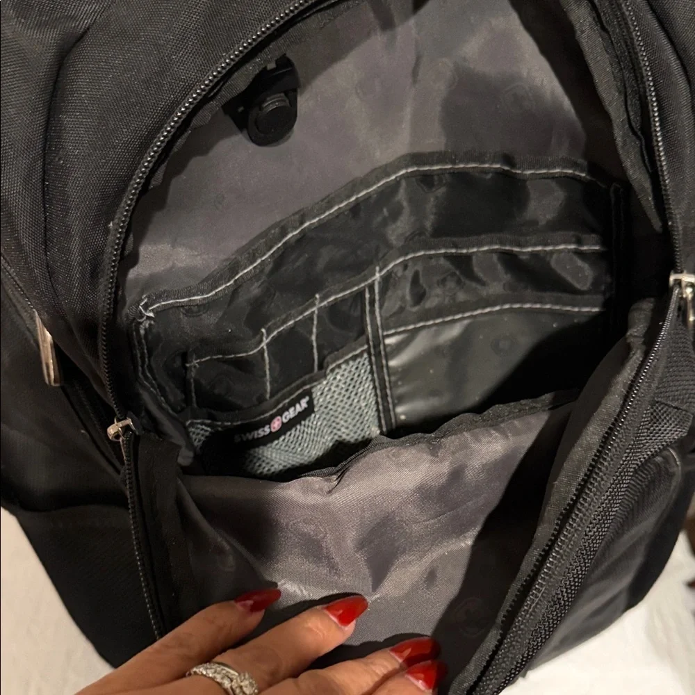 SwissGear Sleek Black Backpack